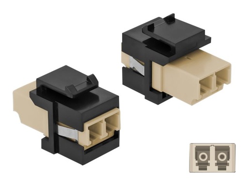 [86719] Delock Modulare Eingabe - LC x 2 - Schwarz