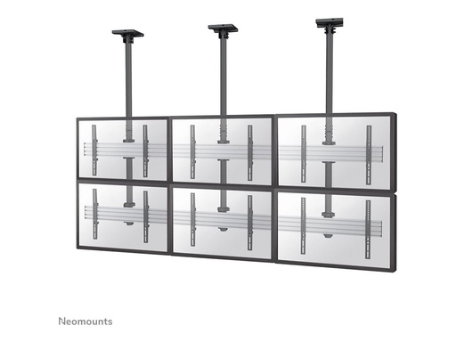 [NMPRO-C32] Neomounts NMPRO-C32 - Klammer - fest - für 3x2 Videowand - Schwarz - Bildschirmgröße: 81.3-139.7 cm (32"-55")