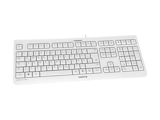 [JK-0800BE-0] Cherry KC 1000 - Tastatur - USB - Belgien - Hellgrau