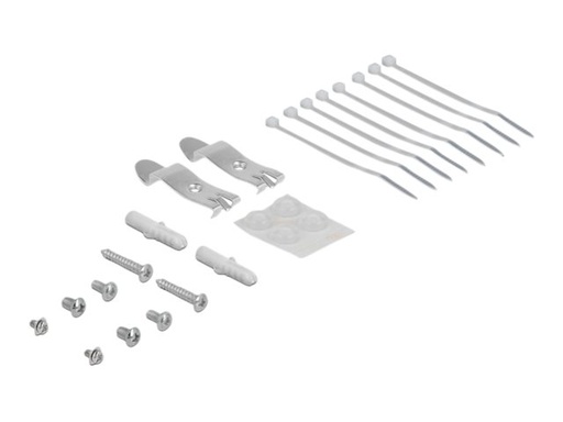 [43412] Delock Leeres Keystone-Patchpanel - geeignet für Wandmontage, DIN schienenmontierbar