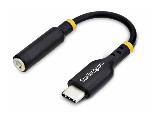 [USBCAUDIO2] StarTech.com USB-C Audio Adapter to 3.5mm TRRS Jack, Headphone Aux Dongle