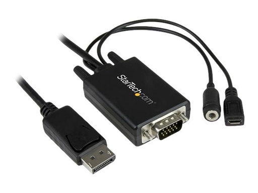 [DP2VGAAMM3M] StarTech.com StarTech 3m DisplayPort auf VGA Adapterkabel mit Audio - DP zu VGA Konverter - 1920x1200 - DisplayPort-Adapter - DisplayPort (M)