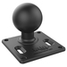 [3PTY-RAM-D-2461U] Zebra RAM 75x75mm VESA Plate with Ball.