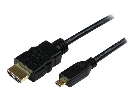 [HDADMM3M] StarTech.com High-Speed-HDMI-Kabel mit Ethernet - HDMI a auf HDMI-Micro d 3m Adapterkabel (Stecker/Stecker)