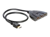 [87619] Delock HDMI 3 - 1 Switch bidirectional - Video-/Audio-Splitter