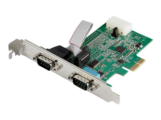 [PEX2S953] StarTech.com 2 Port Serielle PCI Express RS232 Adapter Karte - Serielle PCIe RS232 Kontroller Karte - PCIe zu Dual Serielle DB9 - 16950 UART - Erweiterungskarte - Windows & Linux (PEX2S953)