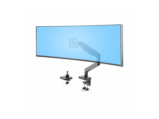 [H1M1AG1-MONITOR-ARM] StarTech.com Monitor Desk Mount For 49" Ultrawide Curved Screen, Max 44lb - Befestigungskit (Federarm, Schwenkarm, Basis, VESA-Halterung, C-Klemme Montage 10-80 mm, Tüllenmontage 10 - 35 mm)