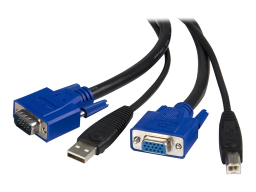 [SVUSB2N1_10] StarTech.com StarTech SVUSB2N1_10 Universal USB VGA KVM Kabel (3m, 2-in-1)