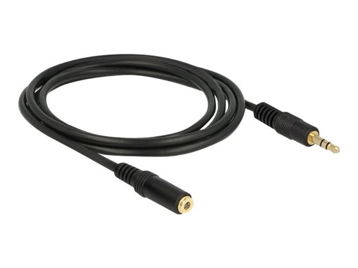 [83766] Delock Audioverlängerungskabel - mini-phone stereo 3.5 mm weiblich zu mini-phone stereo 3.5 mm männlich