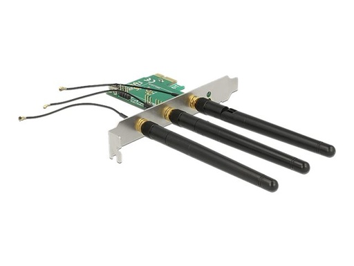 [89568] Delock PCI Express Card > 1 x internal M.2 Key A Slot with 3 external Antennas