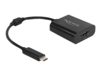 [64175] Delock Videoadapter - 24 pin USB-C männlich zu HDMI weiblich - 15 cm - Schwarz - unterstützt 8K 30 Hz (7680 x 4320)