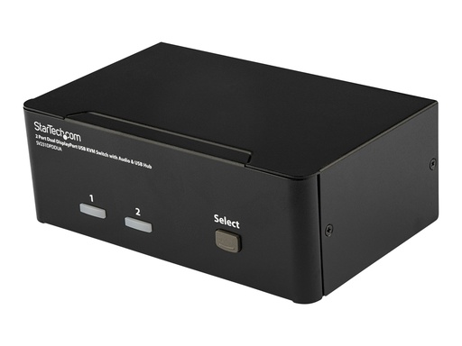 [SV231DPDDUA] StarTech.com 2 Port Dual DisplayPort USB KVM Switch mit Audio