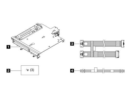 [4XF7A86288] Lenovo Server-Riser-Baugruppe