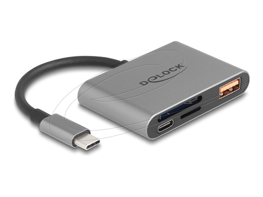 [91016] Delock Kartenleser (SD, microSD) - USB-C