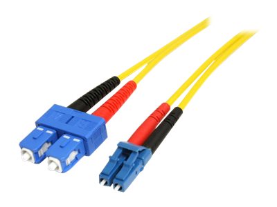 [SMFIBLCSC1] StarTech.com 1m Fiber Optic Cable - Single-Mode Duplex 9/125 - LSZH - LC/SC - OS1 - LC to SC Fiber Patch Cable (SMFIBLCSC1)