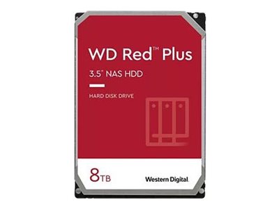 [72113800-6050600-000-RS] QNAP WD Red Plus - Festplatte - 8 TB - intern - 3.5" (8.9 cm)