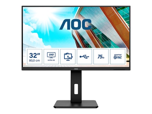 [U32P2] AOC U32P2 - LED-Monitor - 80 cm (31.5") - 3840 x 2160 4K @ 75 Hz