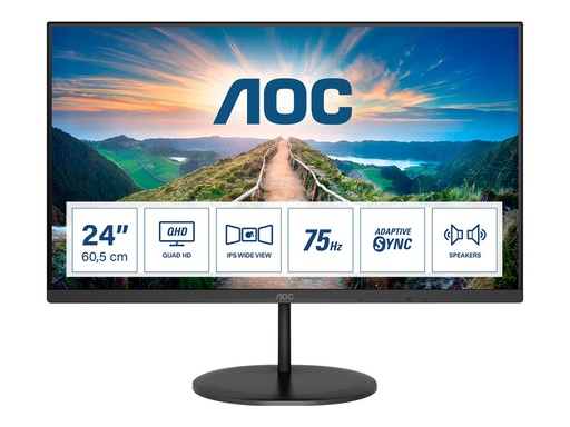 [Q24V4EA] AOC Q24V4EA - LED-Monitor - 61 cm (24") - 2560
