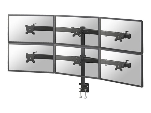 [FPMA-D700D6] Neomounts FPMA-D700D6 - Befestigungskit - Voll beweglich - für 6 LCD-Displays - Schwarz - Bildschirmgröße: 48.3-68.6 cm (19"-27")
