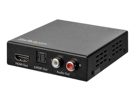 [HD202A] StarTech.com 4K HDMI Audio Extractor - 4K 60Hz - HDMI Audio Sound Splitter - HDR - SPDIF Toslink Optisches Audio (HD202A)