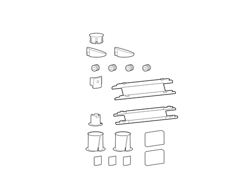 [98-744-633] Ergotron LX Pro - Ersatzteilkit für Wandarme