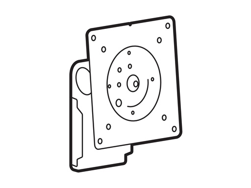 [98-738-632] Ergotron LX Pro - Montagekomponente (Pivot) - für Flachbildschirm - Dual Direct - Schwarz - Bildschirmgröße: 68.6 cm (27")