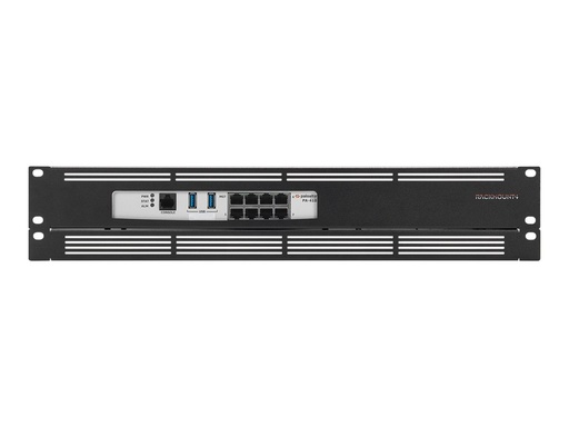 [RM-PA-T6] Rackmount.IT RM-PA-T6 - Montagesatz für Netzwerkgeräte - Rack montierbar - Signalschwarz RAL9004 - 2U - 48.3 cm (19")