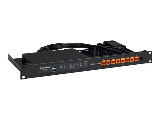 [RM-SW-T11I] Rackmount.IT RM-SW-T11 - Montagesatz für Netzwerkgeräte - Rack montierbar - Jet Black - 1U - 48.3 cm (19")