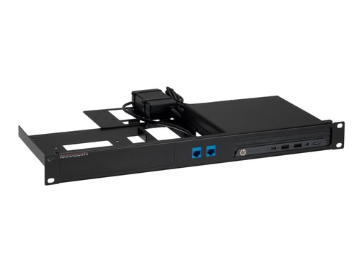 [RM-HP-T2] Rackmount.IT RM-HP-T2 - Montagesatz für Netzwerkgeräte - Rack montierbar - Jet Black - 1U - 48.3 cm (19")