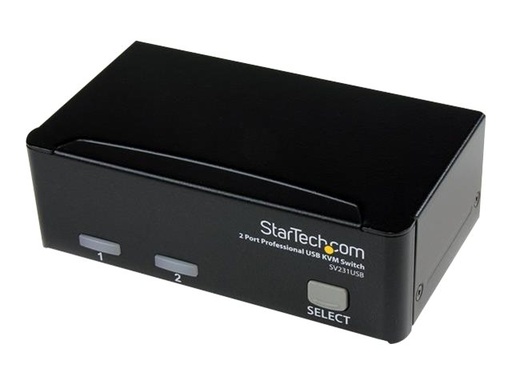 [SV231USBGB] StarTech.com 2 Port VGA USB KVM Switch - VGA KVM Umschalter inkl. Kabel