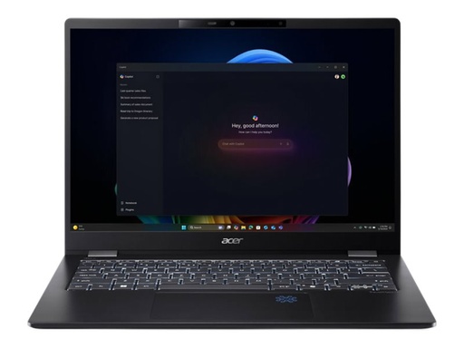 [NX.BJLEG.002] Acer TravelMate P6 14 AI TMP614-54-TCO - 180°-Scharnierdesign - Intel Core Ultra 7 258V / 2.2 GHz - Intel Evo vPro Enterprise Platform - Win 11 Pro - Intel Arc Graphics 140V - 32 GB RAM - 1.024 TB SSD NVMe, QLC - 35.6 cm (14")