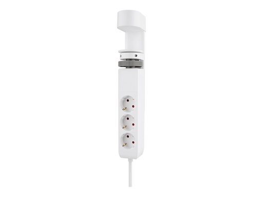 [DS22-840WH6] Neomounts Steckdosenleiste - USB-C + USB-A - Wechselstrom 230 V - 3680 Watt - Eingabe, Eingang Typ F - Ausgangsanschlüsse: 3 (2 x 24-poliger USB-C (PD)