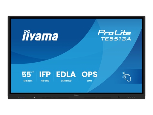[TE5513A-B1AG] Iiyama ProLite TE5513A-B1AG - 140 cm (55") Diagonalklasse LCD-Display mit LED-Hintergrundbeleuchtung - interaktive Digital Signage - mit Touchscreen (Multi-Touch)
