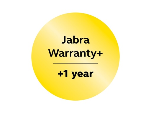 [51X1-39891] Jabra Warranty+ - Serviceerweiterung - erweiterte Garantie - 1 Jahr (ab ursprünglichem Kaufdatum des Geräts)