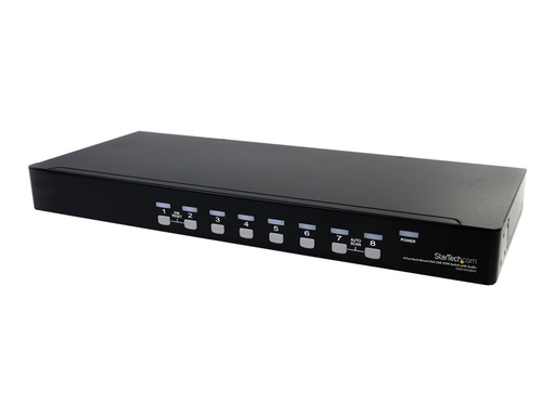 [SV831DUSBAU] StarTech.com 8 Port Rackmount USB VGA KVM Switch - 8-fach VGA Umschalter mit Audio und OSD (On-Screen-Display)