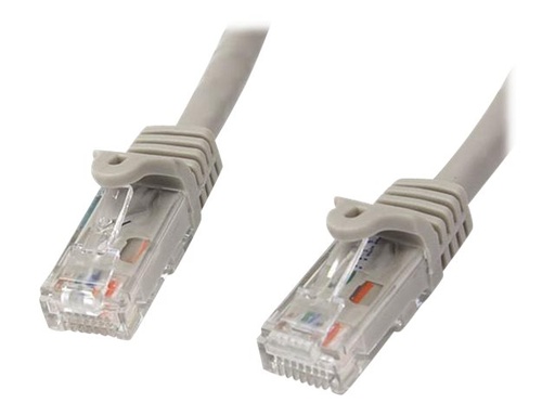 [N6PATC2MGR] StarTech.com 2m CAT6 Ethernet Cable, 10 Gigabit Snagless RJ45 650MHz 100W PoE Patch Cord, CAT 6 10GbE UTP Network Cable w/Strain Relief, Grey, Wiring is UL Certified/TIA - Category 6 - 24AWG (N6PATC2MGR)