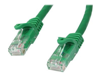 [N6PATC2MGN] StarTech.com 2m CAT6 Ethernet Cable, 10 Gigabit Snagless RJ45 650MHz 100W PoE Patch Cord, CAT 6 10GbE UTP Network Cable w/Strain Relief, Green, Wiring is UL Certified/TIA - Category 6 - 24AWG (N6PATC2MGN)