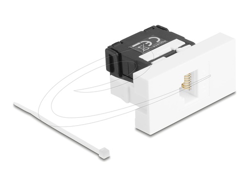 [90879] Delock Easy 45 - Einrastmodul - LSA 180°, Cat.6A