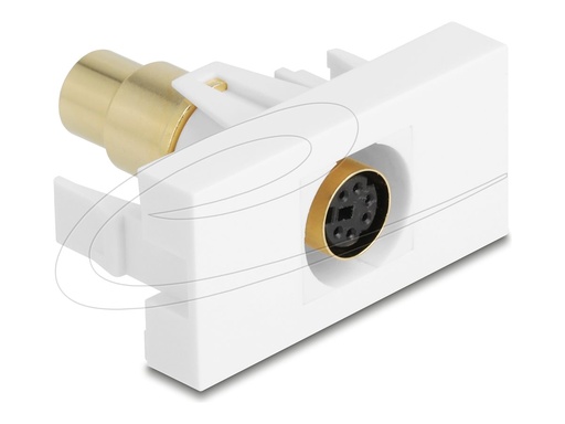 [90873] Delock Easy 45 - Einrastmodul - vergoldet - 6-poliger Mini-DIN ( weiblich )
