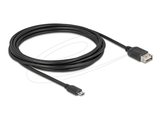 [81520] Delock USB-Kabel - Micro-USB Typ B (M) umkehrbar zu USB (W)