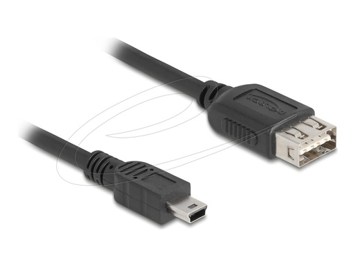 [81523] Delock USB-Kabel - mini-USB Typ B (M) zu USB (W)
