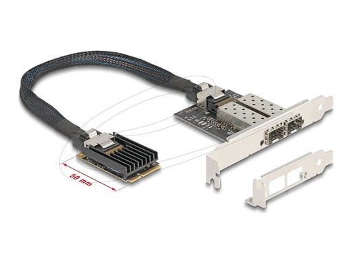 [95281] Delock Netzwerkadapter - PCIe Mini Card Low-Profile