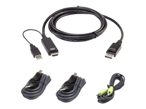 [2L-7D02UHDPX4] ATEN Video-/Audio-/Datenkabel-Kit - für ATEN