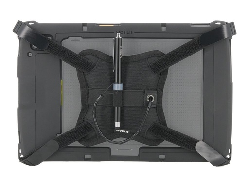 [001114] Mobilis Handschlaufe für Tragetasche - elastisch x-förmig, universal, mit Stylushalter