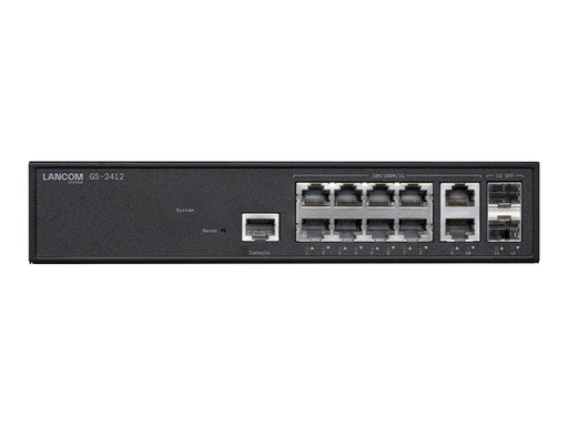 [61667] Lancom GS-2412 - Switch - managed - 10 x 10/100/1000 + 2 x 1 Gigabit SFP