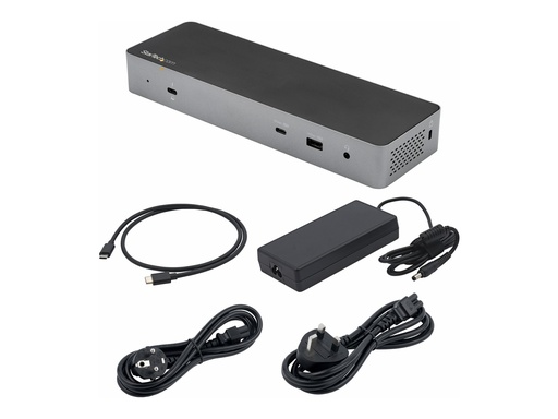 [TB3CDK2DHUE] StarTech.com Thunderbolt 3 Dock mit USB-C Host-Kompatibilität - Dual 4K 60Hz DisplayPort 1.4 oder Dual HDMI Monitore - Single 8K - TB3/USB-C Laptop Docking Station - 96W PD, 5xUSB - 10 Gbit/s (TB3CDK2DHUE)