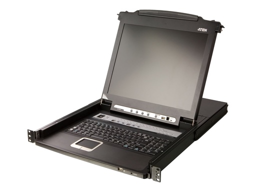 [CL5716MW-ATA-GG] ATEN Slideaway CL5716MW - KVM-Konsole mit KVM-Switch - 16 Anschlüsse - PS/2, USB - 43.9 cm (17.3")