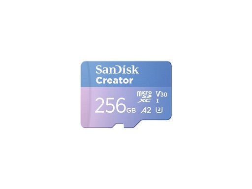 [SDSQXAV-256G-GN6MS] SanDisk Creator - Flash-Speicherkarte (microSDXC-an-SD-Adapter