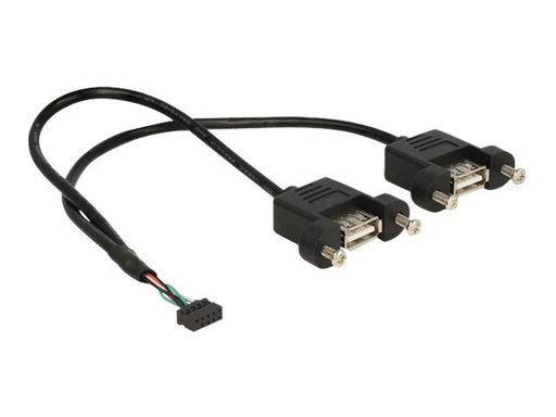 [84832] Delock USB-Kabel intern auf extern - 10-poliger USB-Header (W)