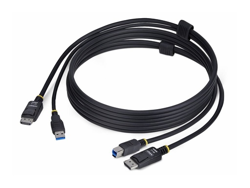 [DU1226-KVM-CABLE] StarTech.com 6ft (1.8m) DisplayPort and USB 5Gbps KVM Cable - Tastatur- / Video- / Maus- (KVM-)